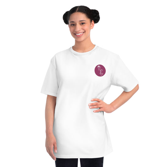 RLP Logo with Call of Our Times - Organic Unisex Classic T-Shirt (White)