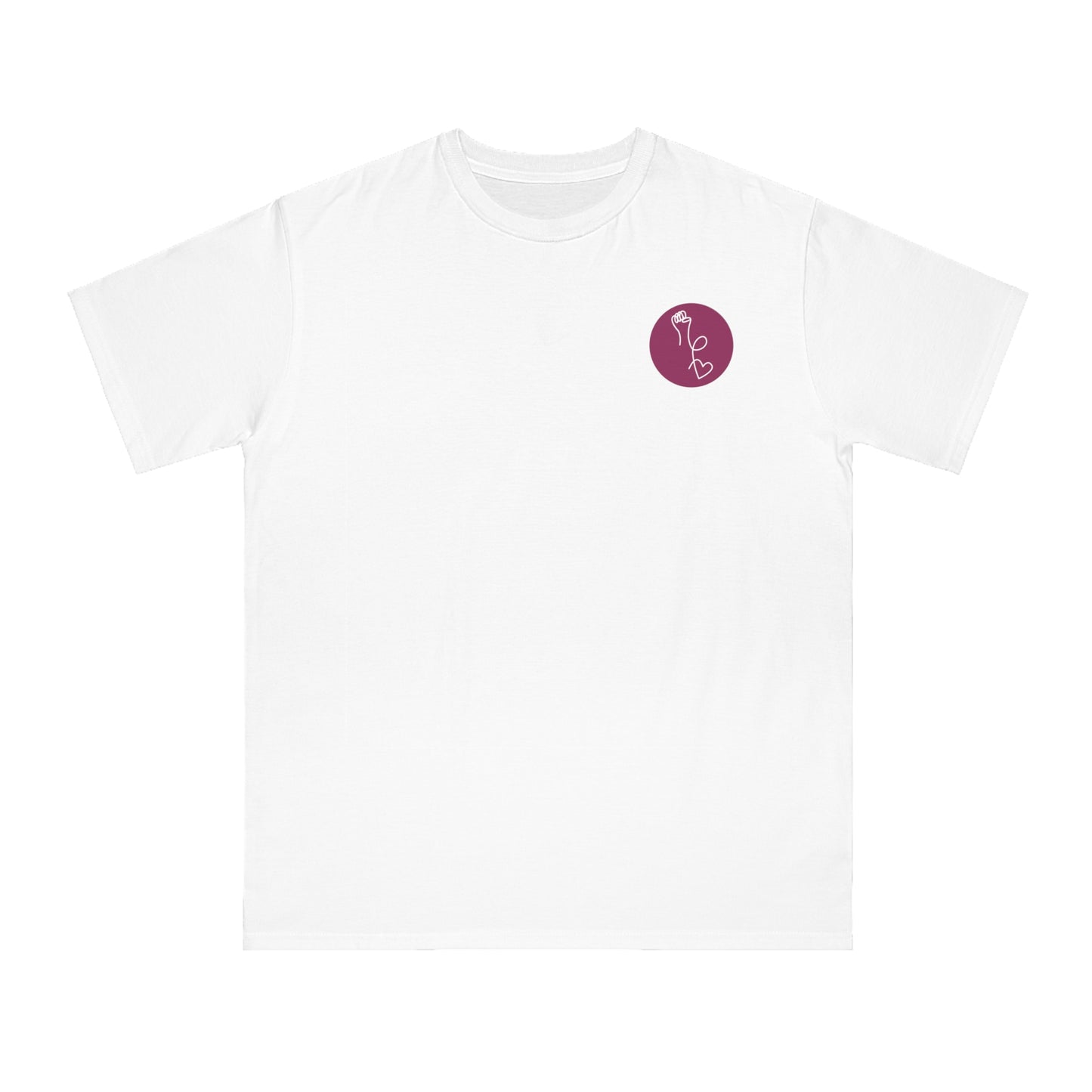 RLP Logo with Call of Our Times - Organic Unisex Classic T-Shirt (White)