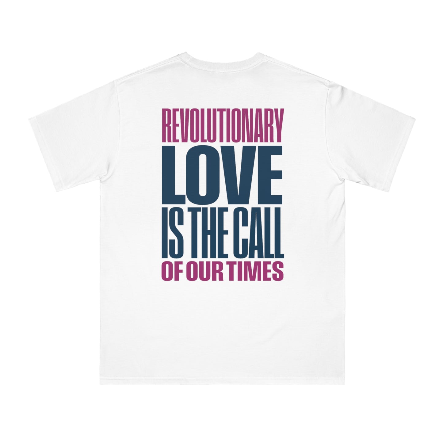 RLP Logo with Call of Our Times - Organic Unisex Classic T-Shirt (White)