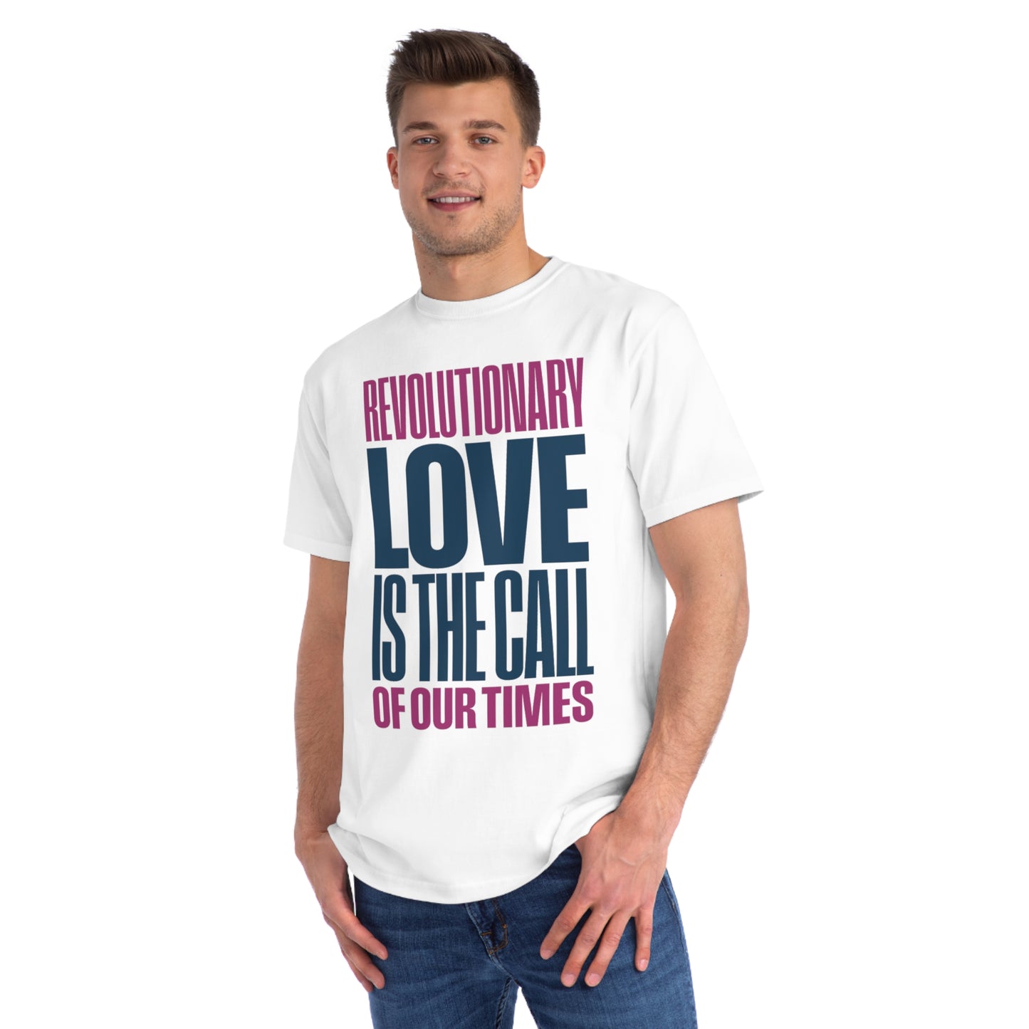 Call of Our Times with Tour Cities - Organic Unisex Classic T-Shirt (White)