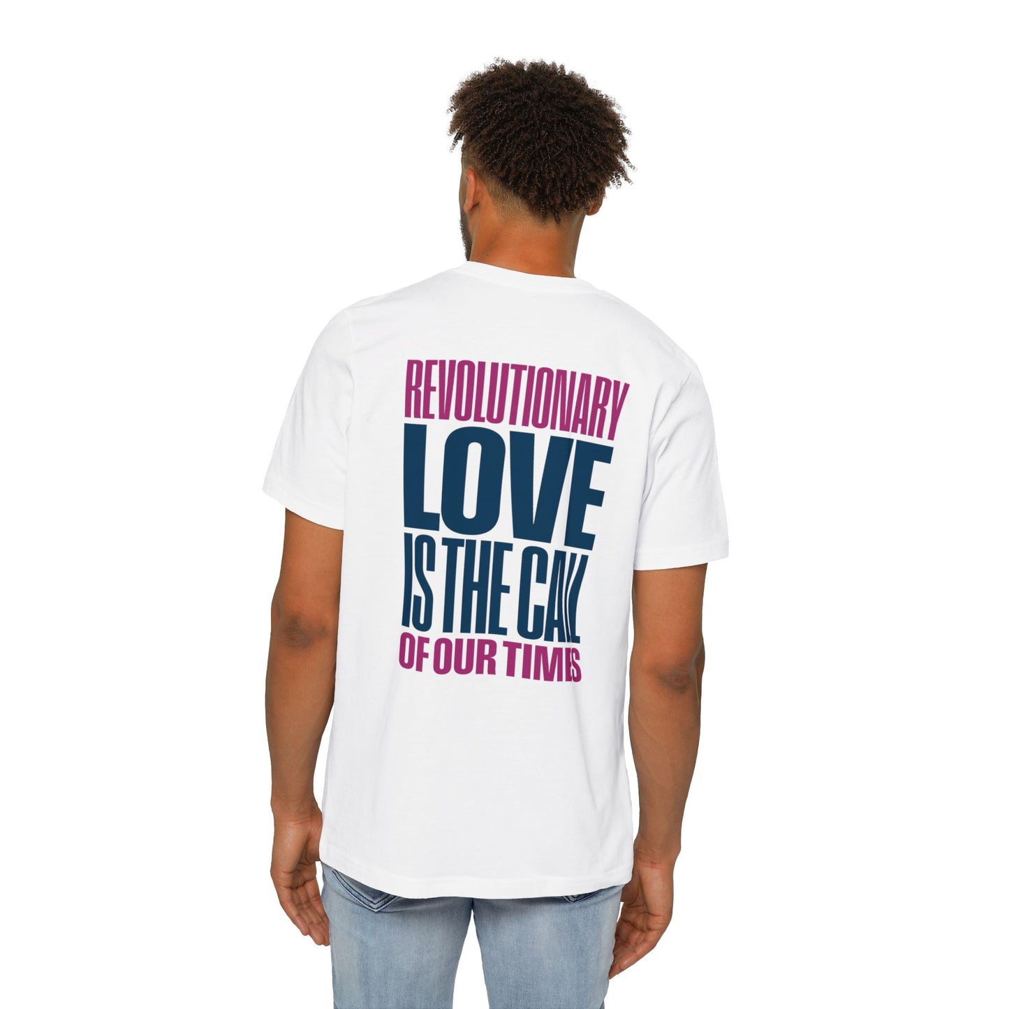 RLP Logo with Call of Our Times with Tour Cities - Unisex Short-Sleeve Jersey T-Shirt (White)